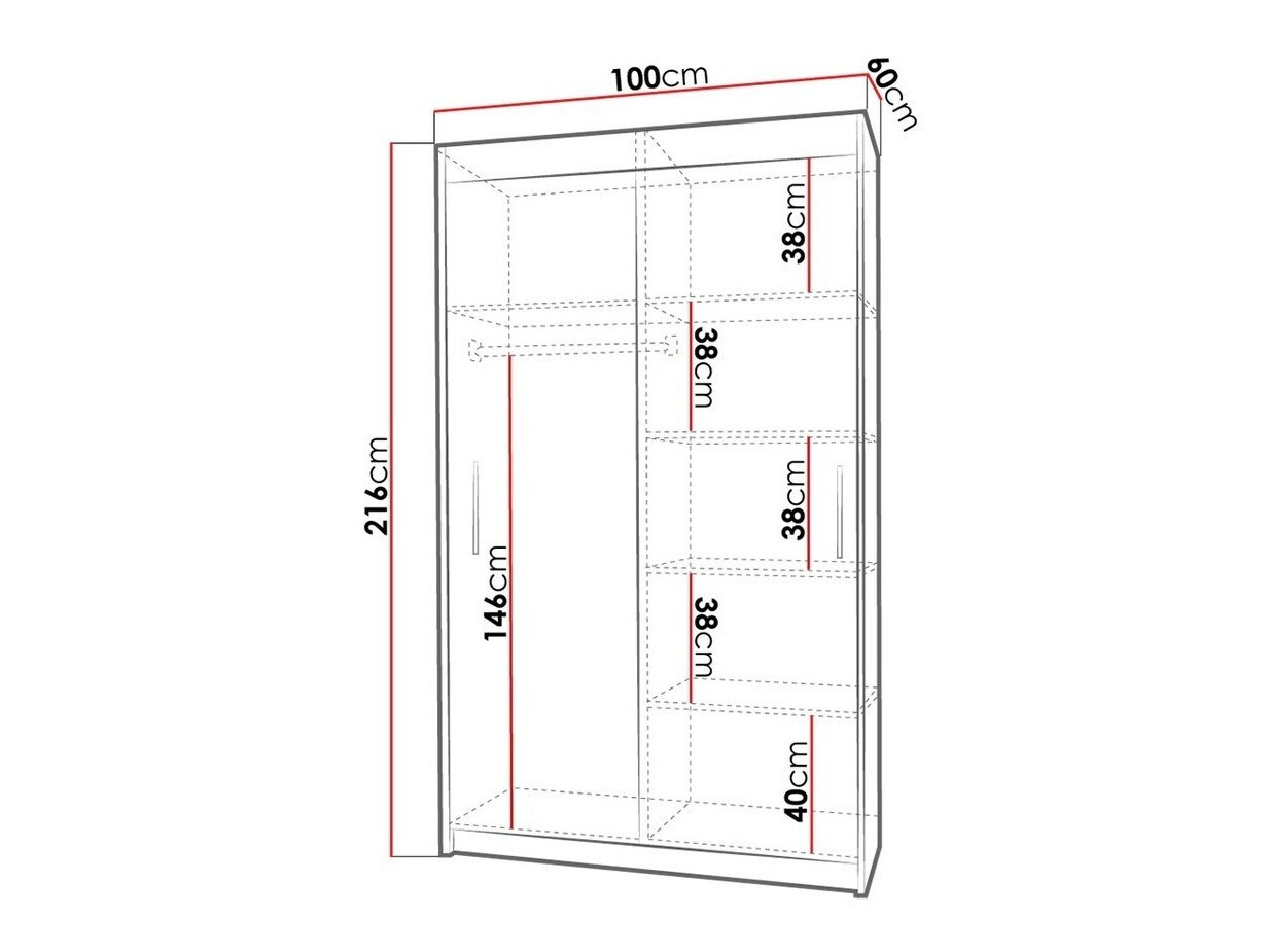 Гардероб Toledo 108 (Бял)