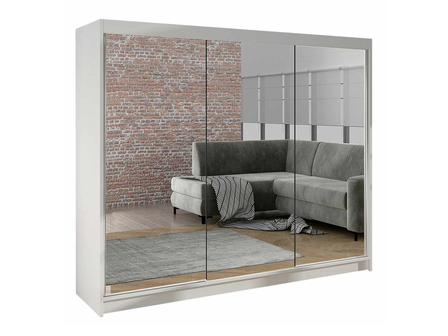 Гардероб Closico Durion III (Бял)