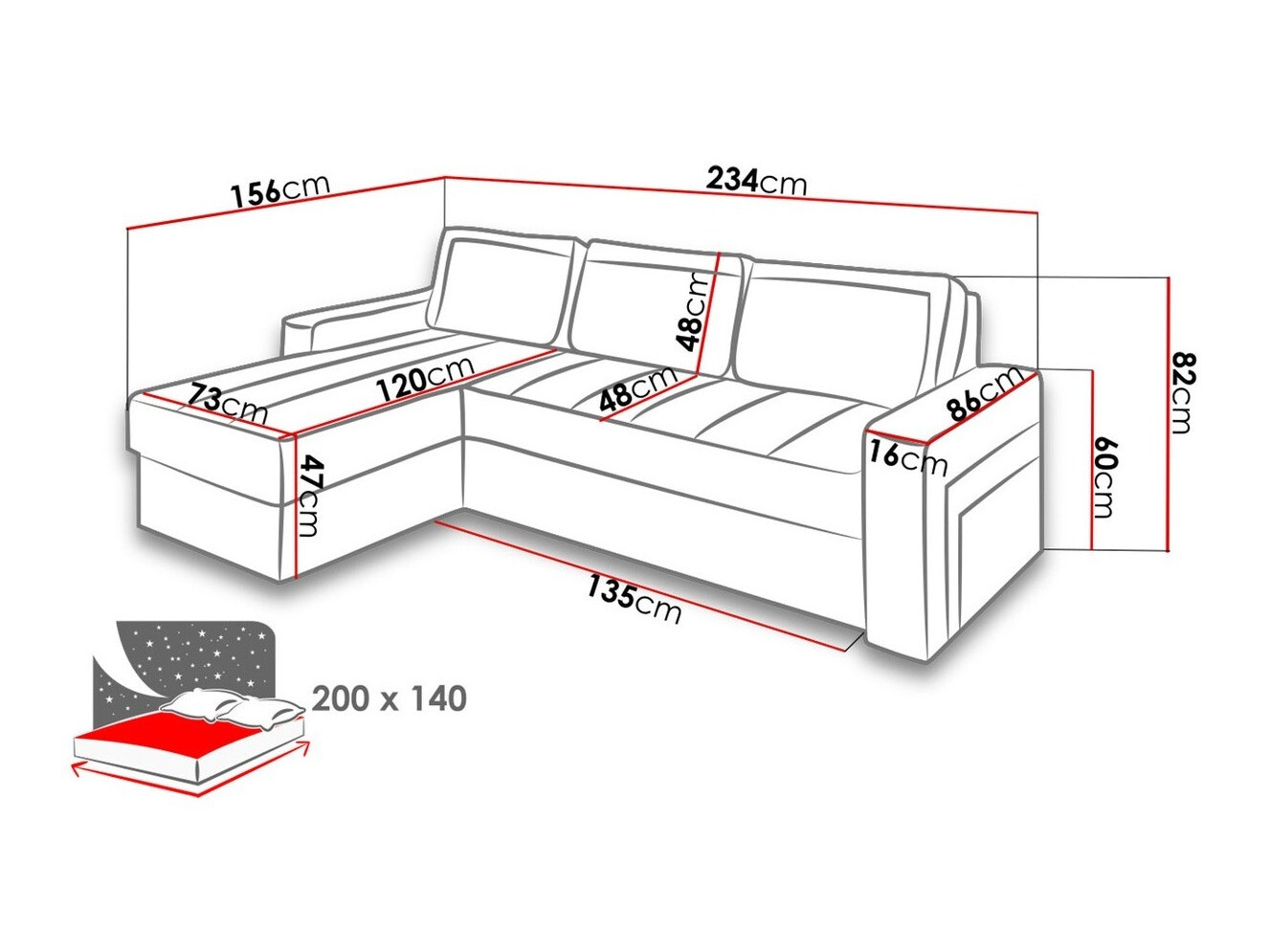 Ъглов диван Tolveli 102