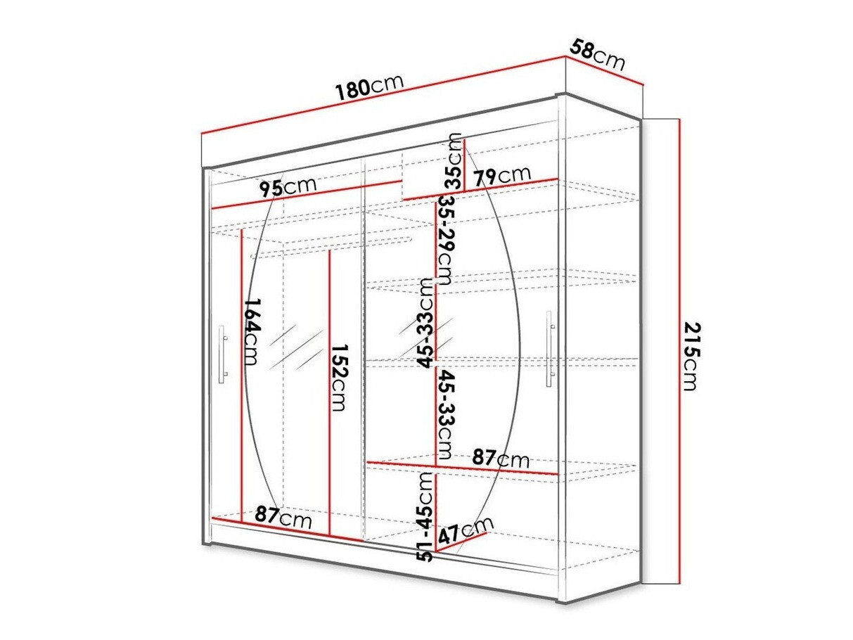 Гардероб Closico Pallor IV (Бял)