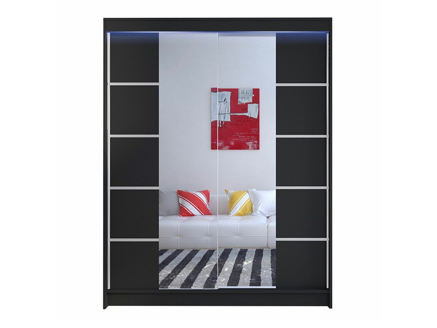 Гардероб Closico Vastor V (Черен)