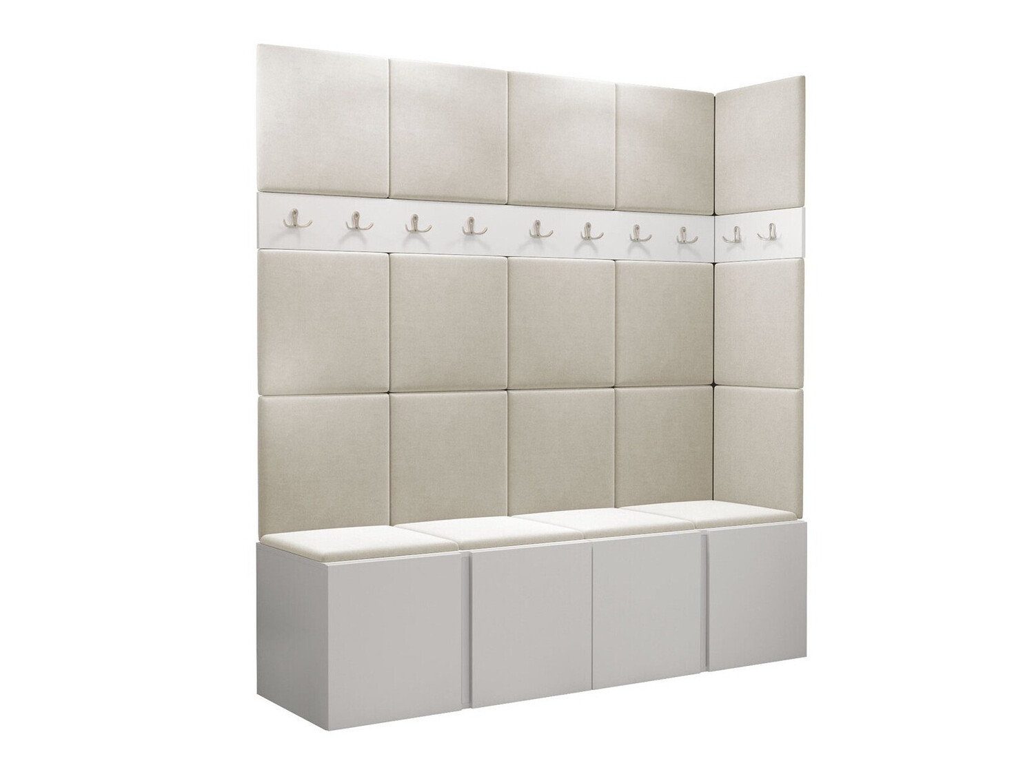 Комплект за антре Pinis II (Бял)