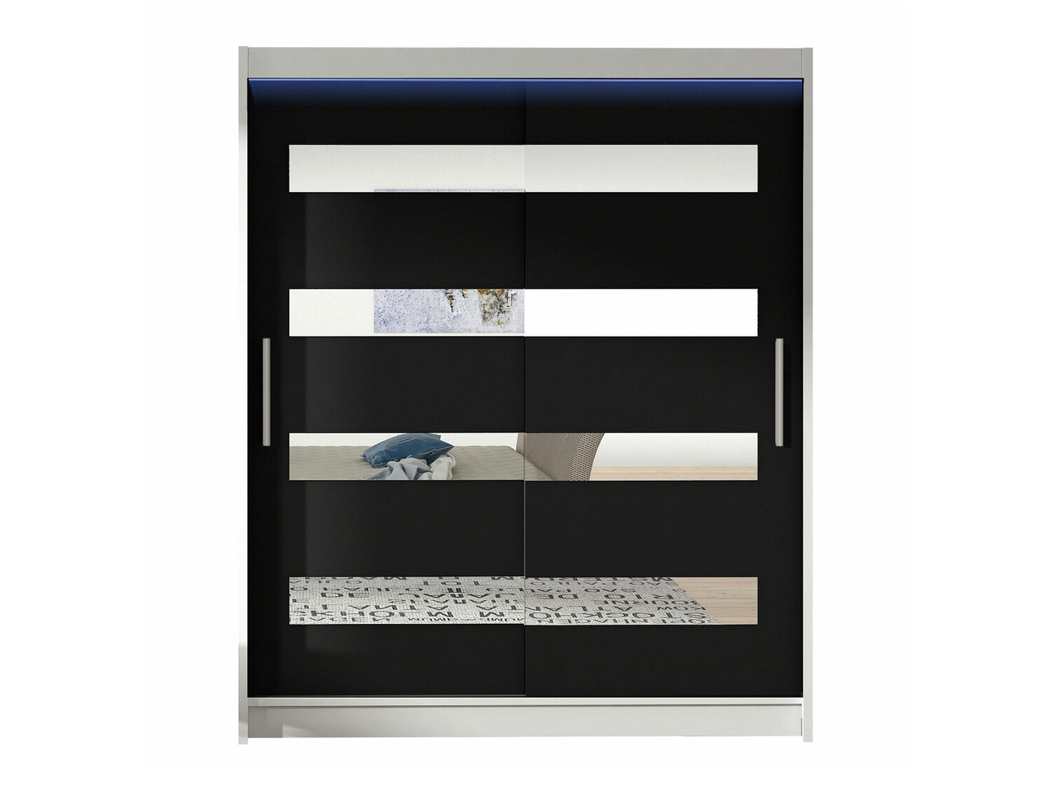 Гардероб Closico Camera XIII (Бял + Черен)