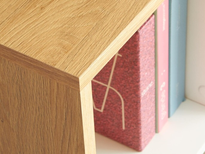 Офис бюро Houston 826 (Бял + Златен дъб)