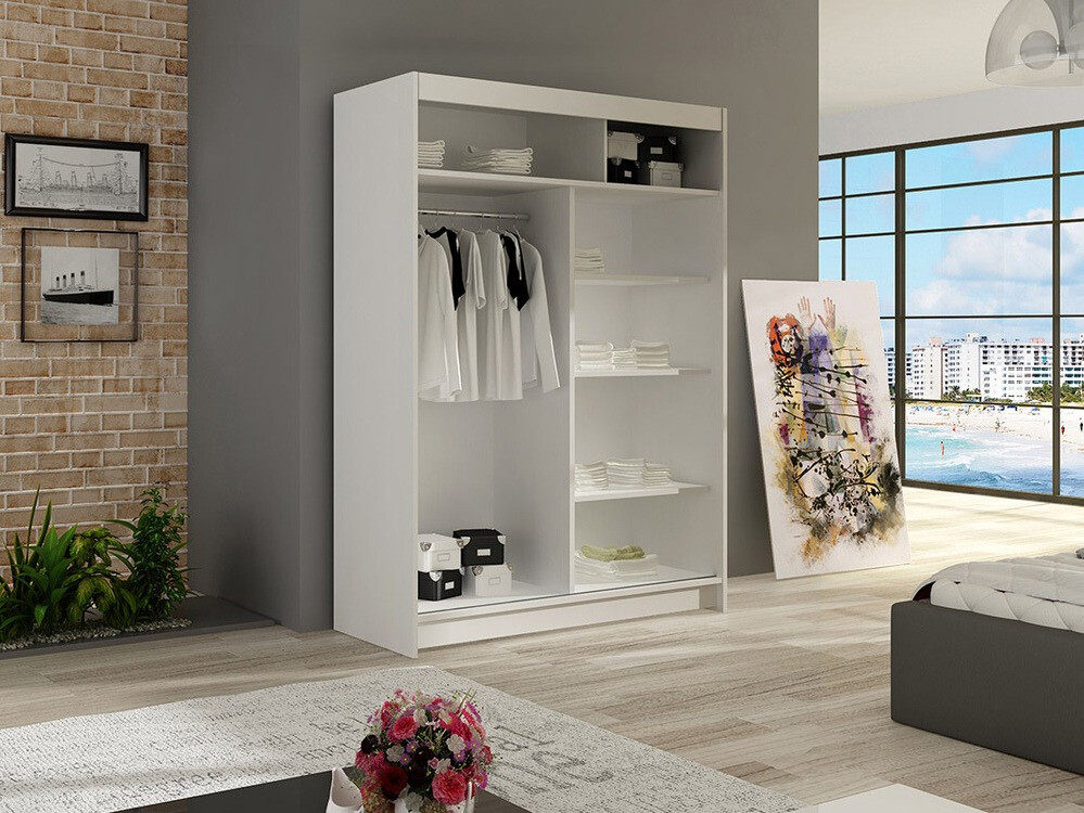 Гардероб Closico Pacron S (Бял)