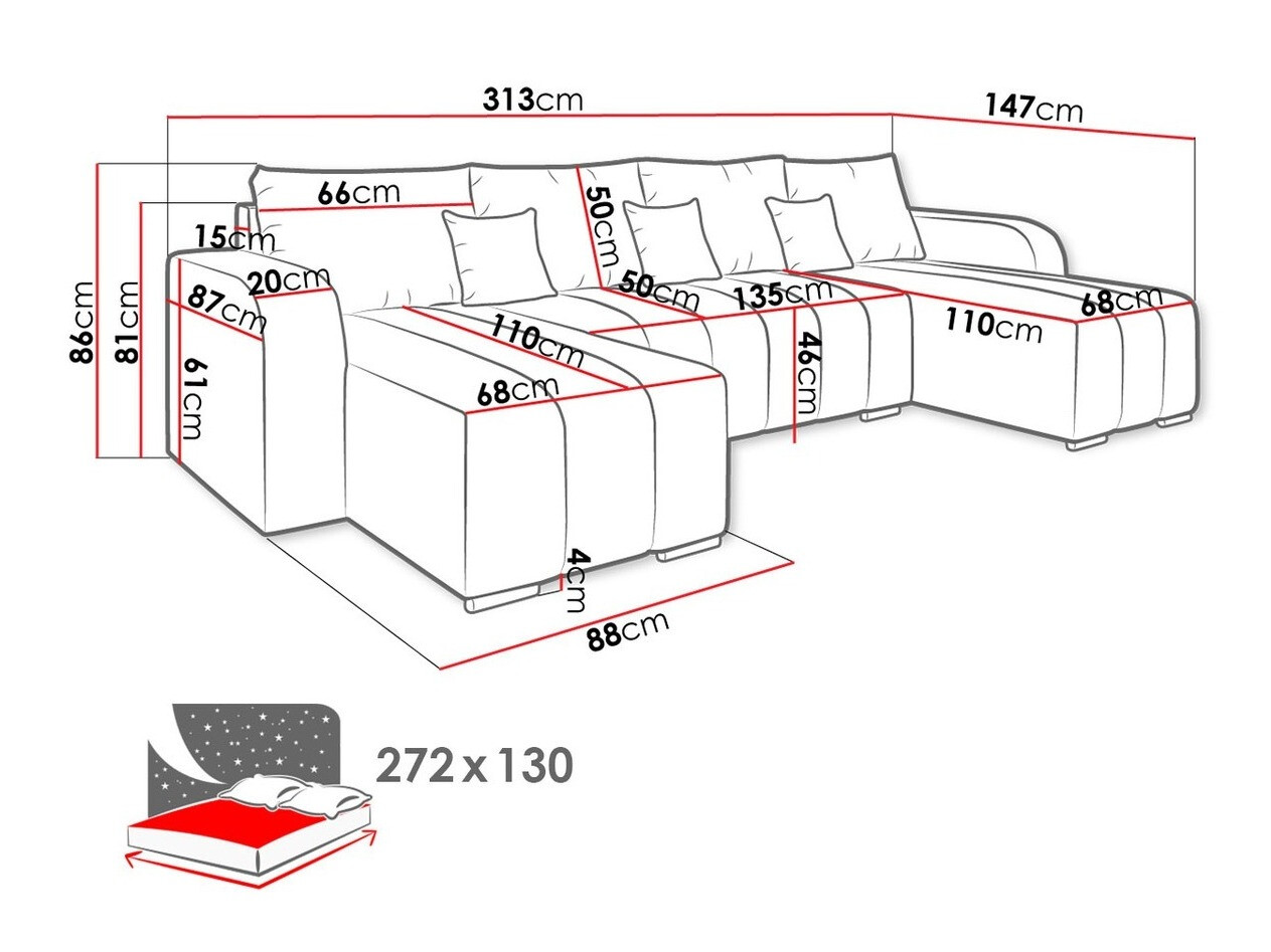 Ъглов диван Muncie 108 (Manila 02)