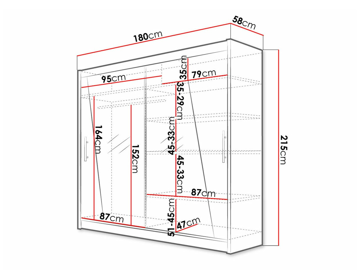 Гардероб Closico Pallor XIV (Бял)