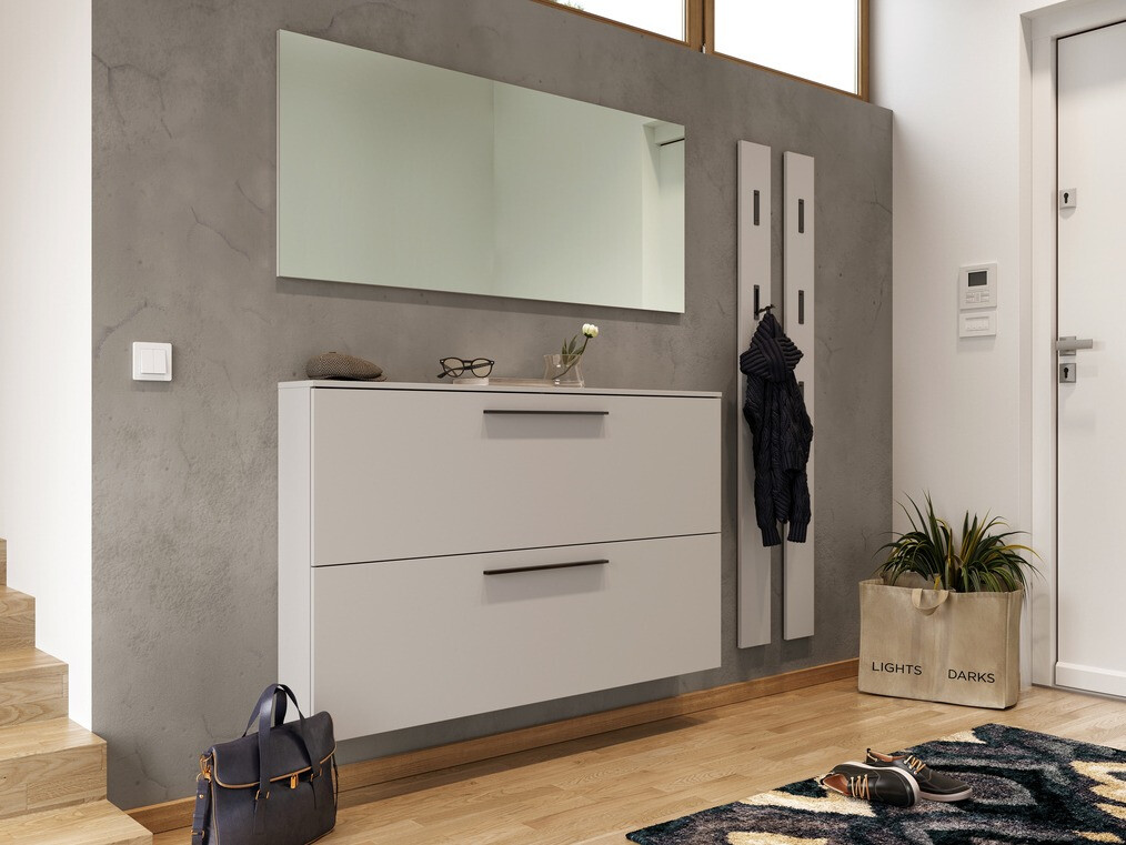 Шкаф за обувки Felelmo 101 (Светло сив)