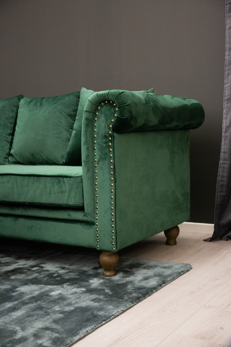 Chesterfield диван Dallas 255 (Зелен)