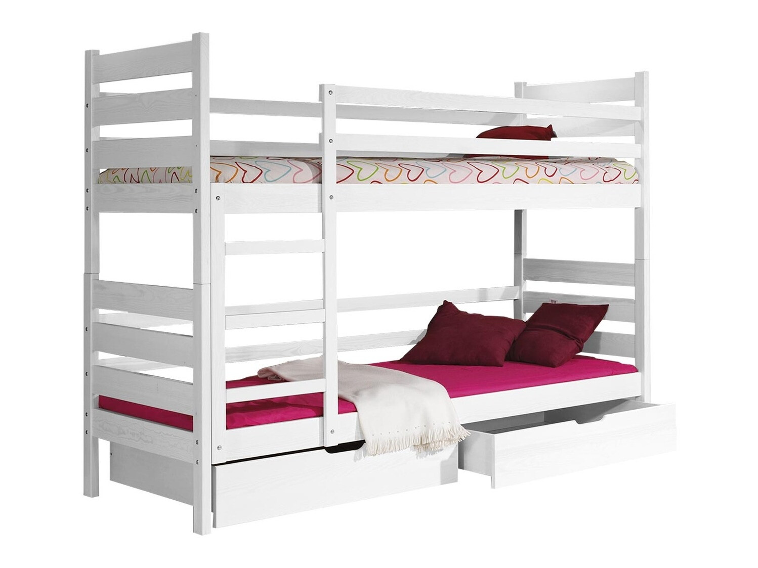 Двуетажно легло Ogden 100 (Бял)