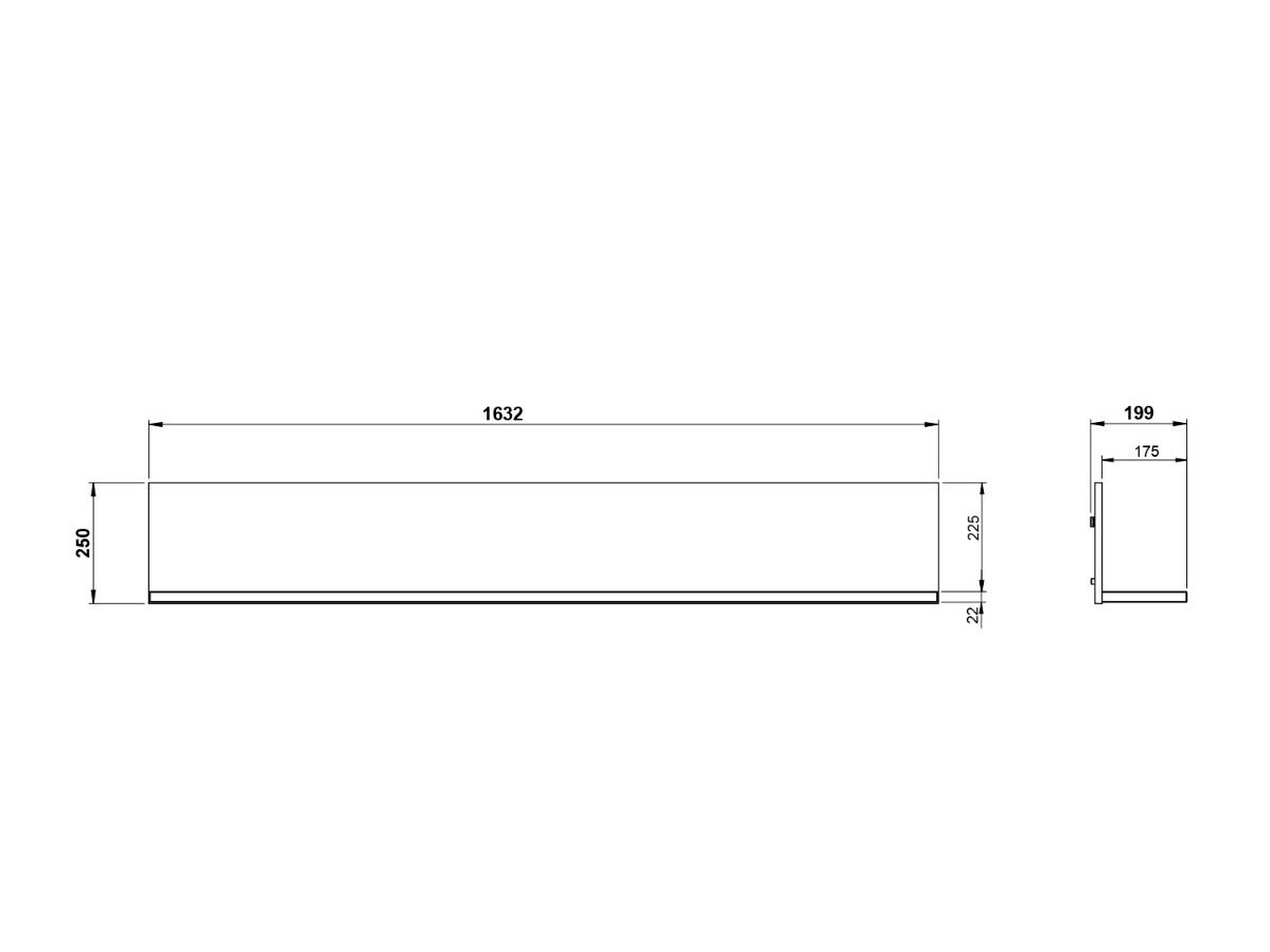 Стенна етажерка Revteno 101 (Графит + Navarra дъб)