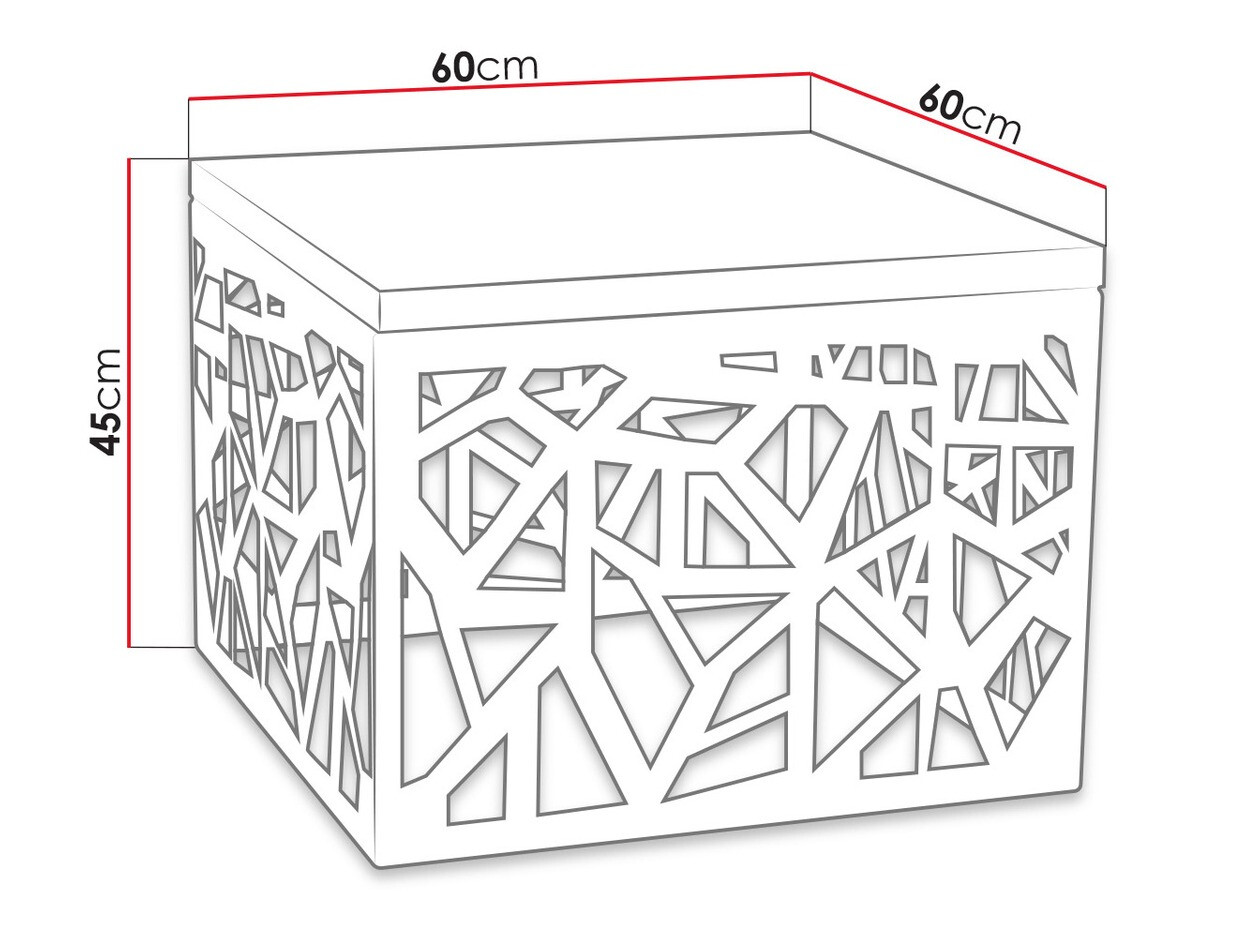 Масичка за кафе Germantown 102 (Черен мат + Бял гланц)