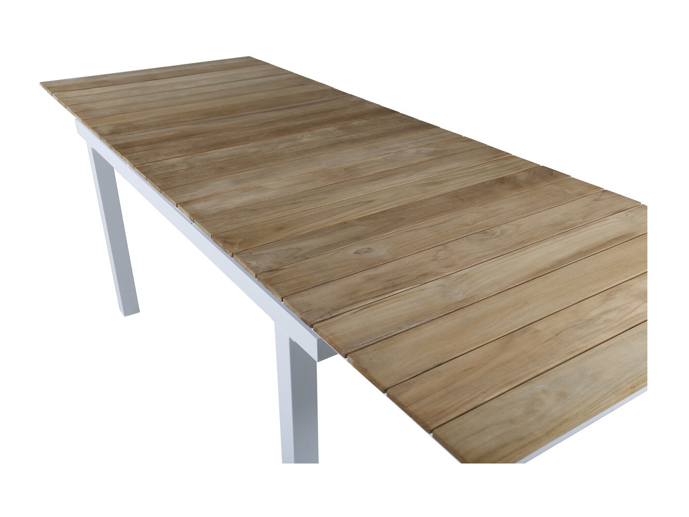 Градинска маса Dallas 2844 (Бял + Кафяв)