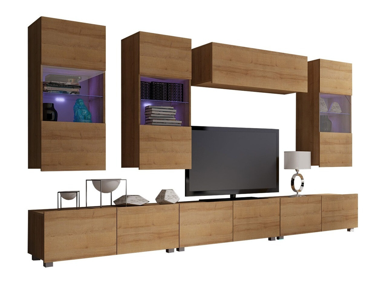 Комплект за хол Remus XI (Златен дъб)