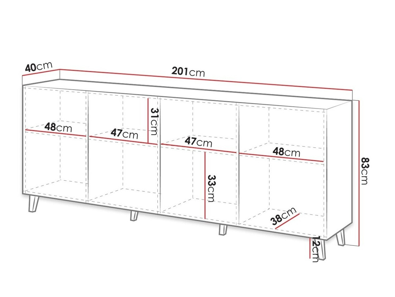Шкаф Levmari 101 (Бял)
