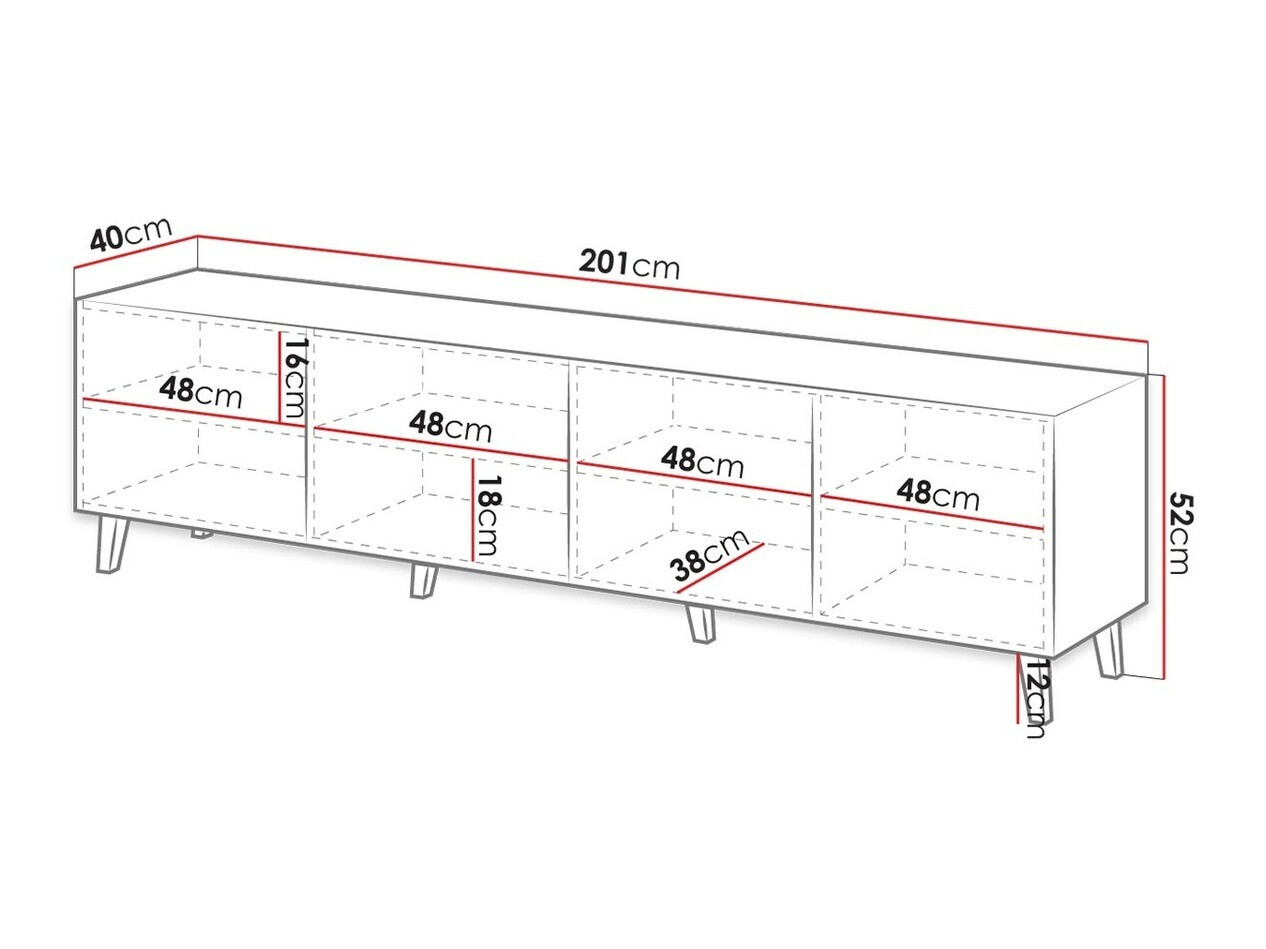 ТВ шкаф Levmari 103 (Бял)