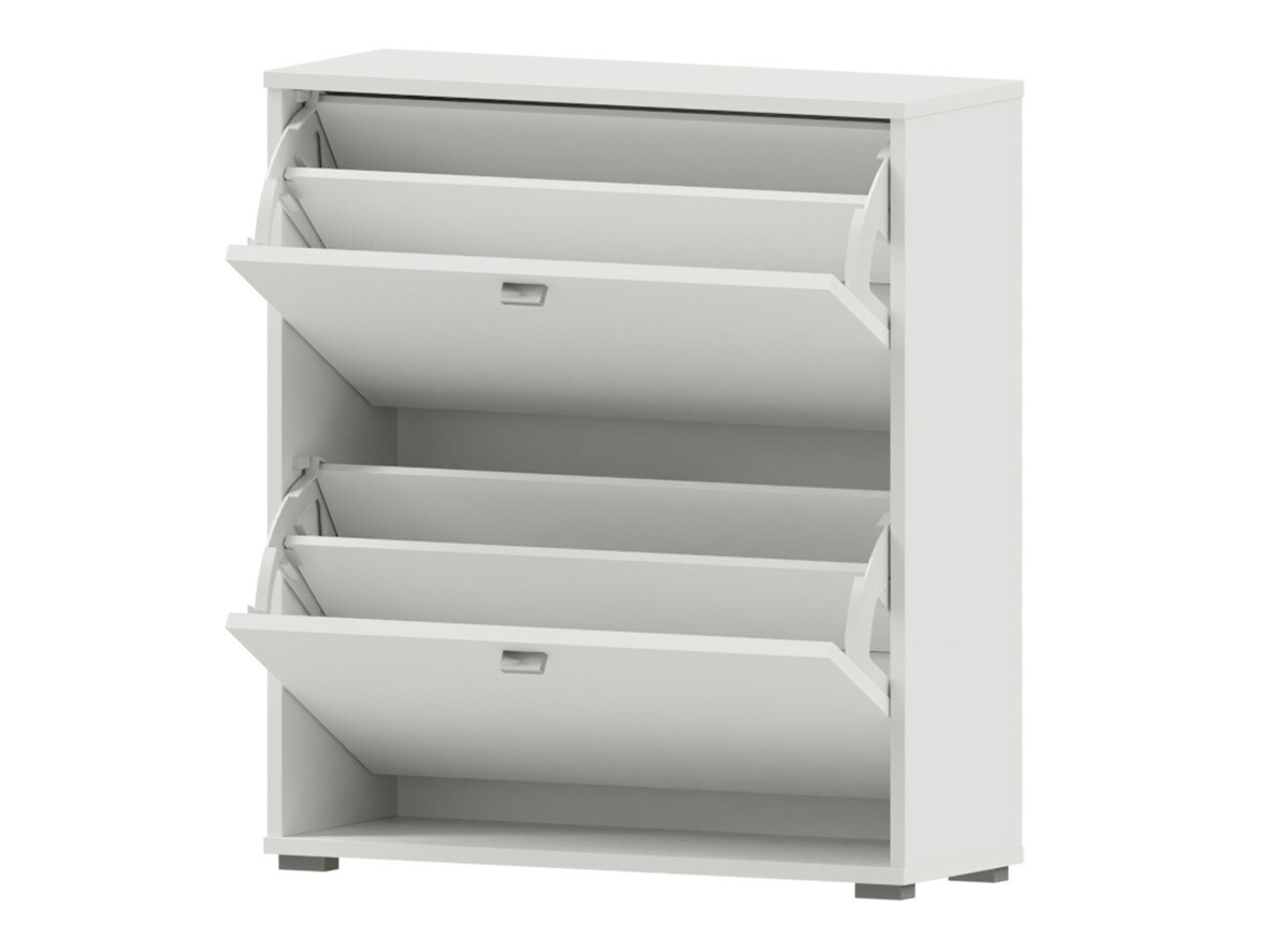 Шкаф за обувки Fenmora 101 (Бял)