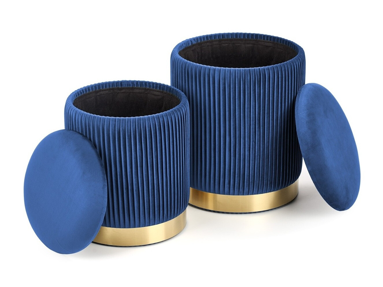 Комплект табуретки Houston 1153 (Тъмно синьо)