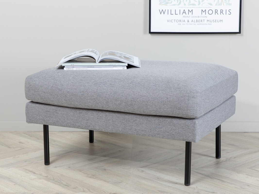 Тапицирана пейка Fercame 104 (Сив + Черен)