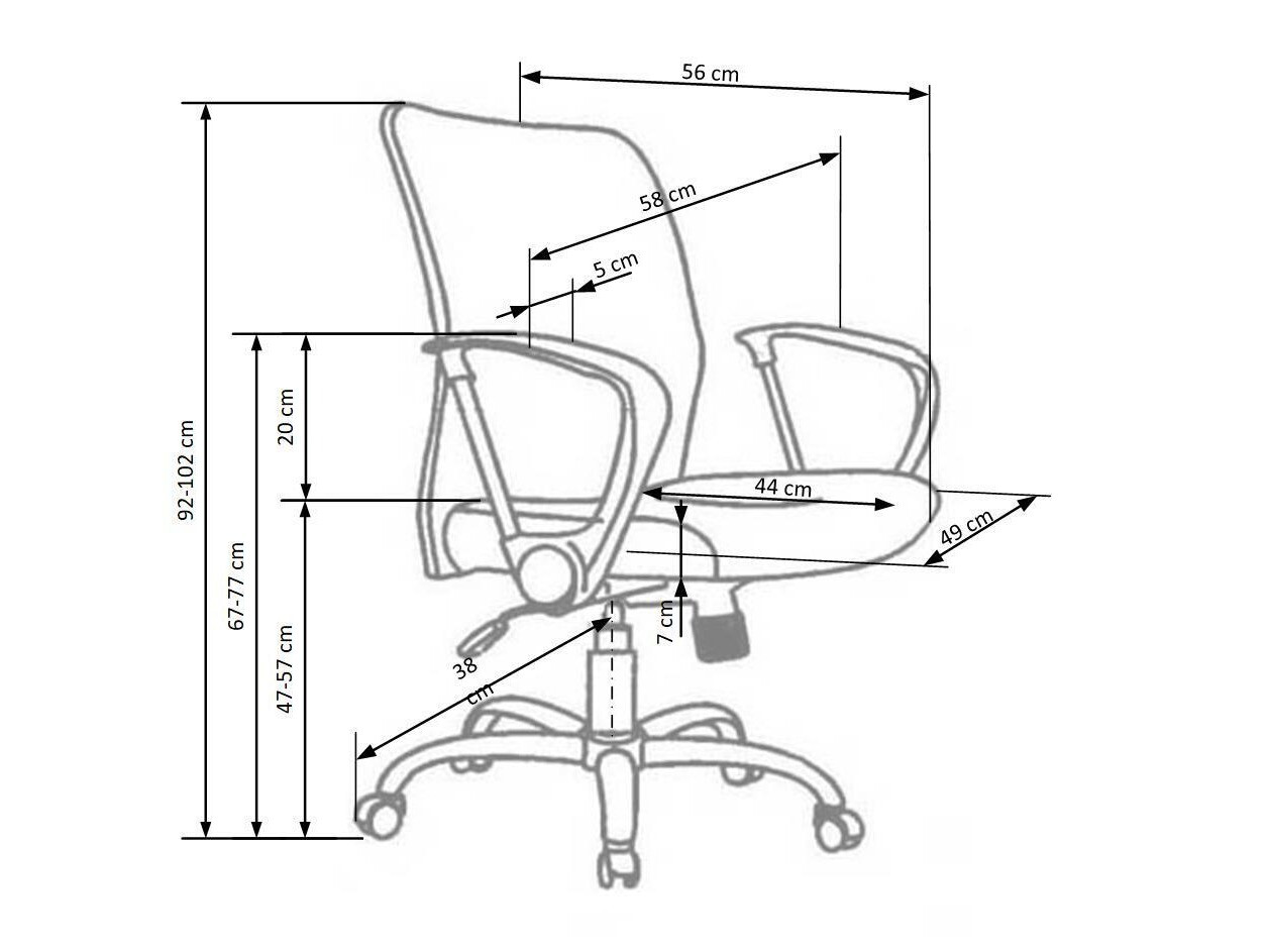 Офис стол Houston 108 (Черен)