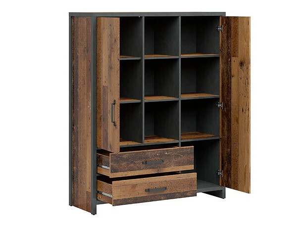 Етажерка Belsera 107 (Кафяв + Matera сив)