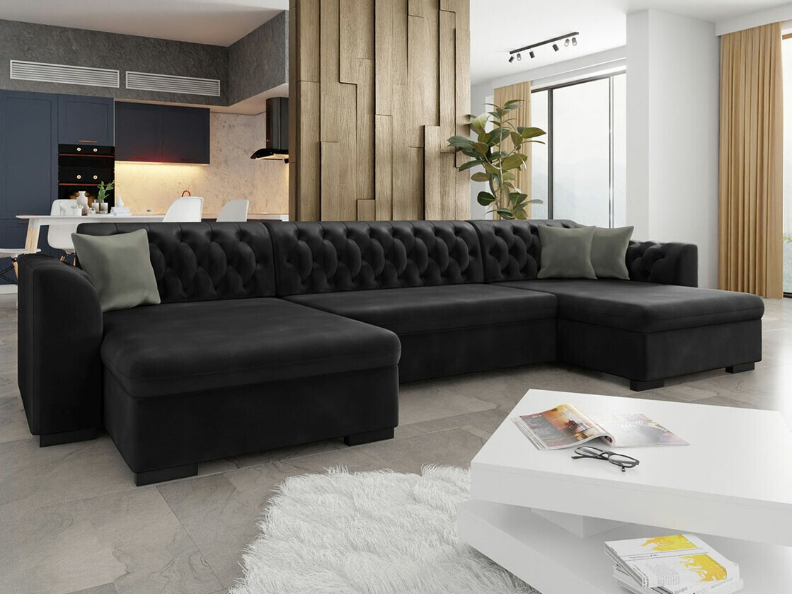 Chesterfield ъглов диван Comfivo 255 (Magic Velvet 2219 + Magic Velvet 2217)