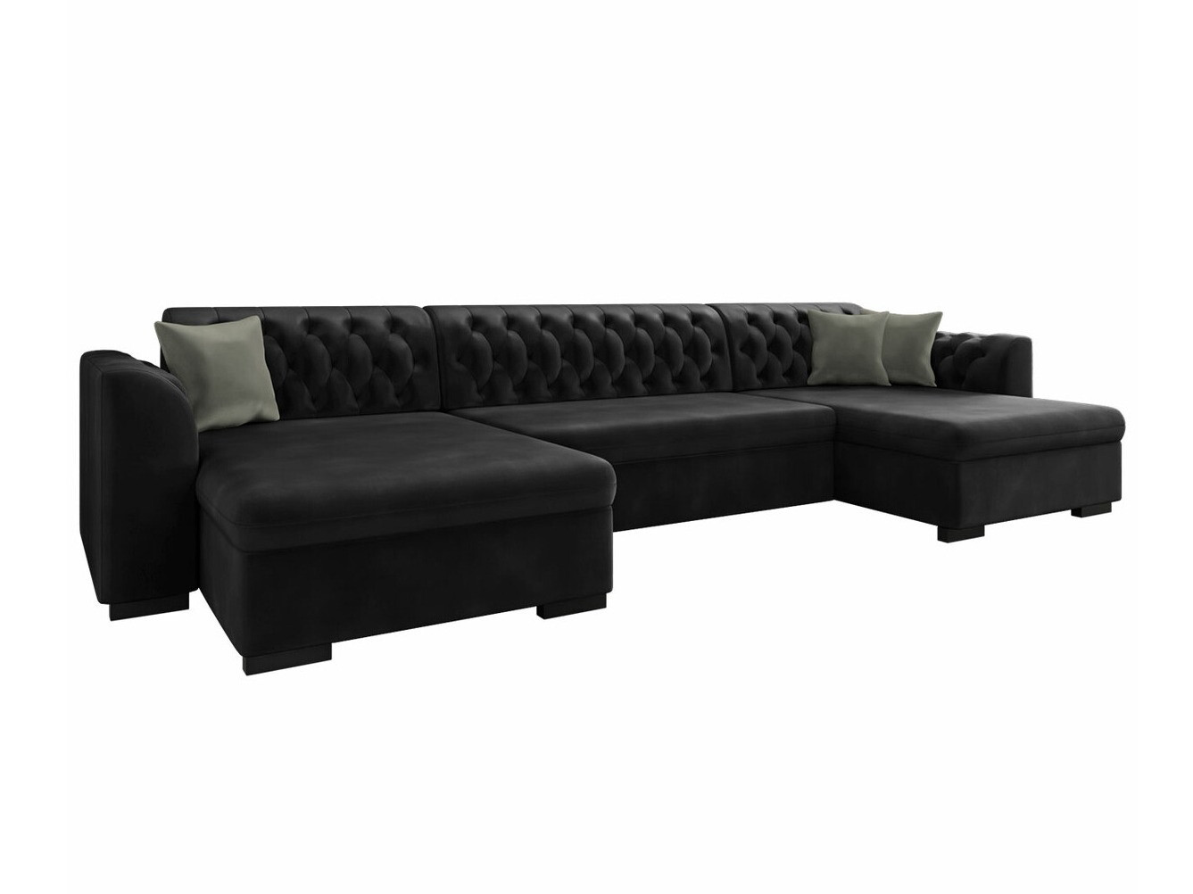 Chesterfield ъглов диван Comfivo 255 (Magic Velvet 2219 + Magic Velvet 2217)