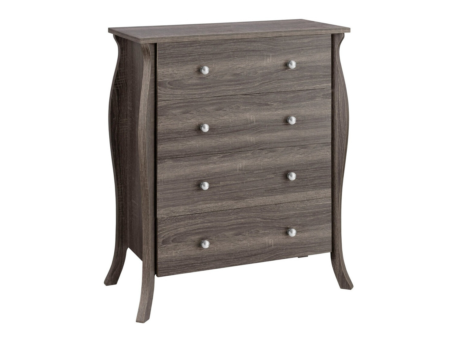 Стоящ шкаф за баня Ophtole 104 (Сив дъб)