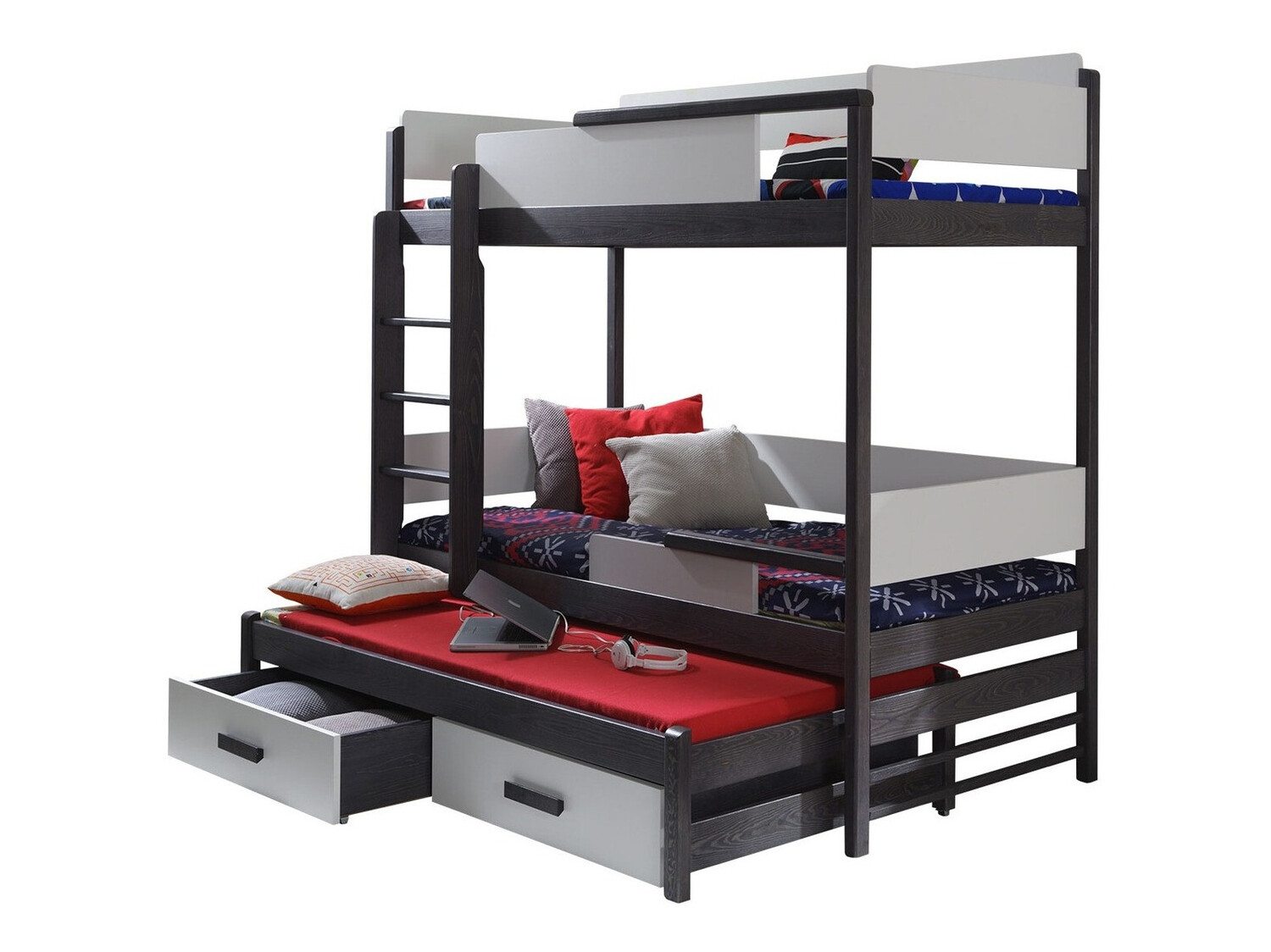 Двуетажно легло Henderson 114 (Графит + Сив)