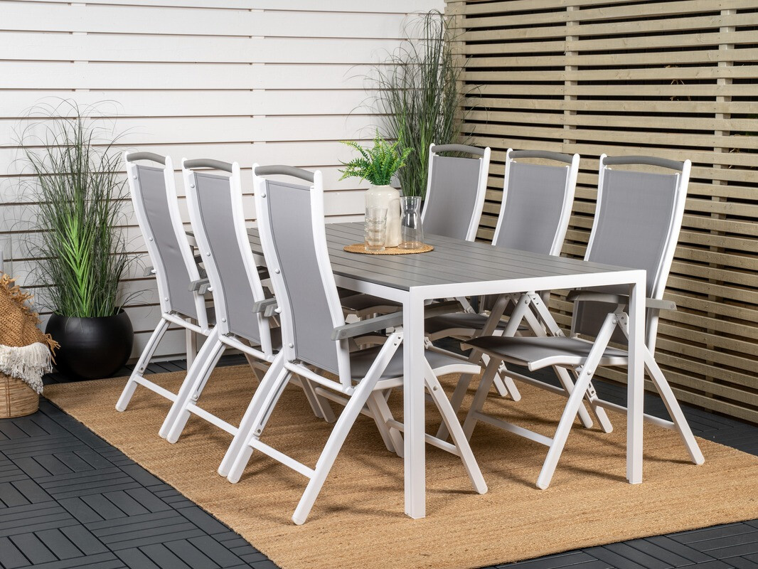 Градински комплект Dallas 2325 (Сив + Бял)