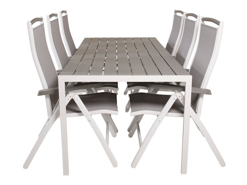 Градински комплект Dallas 2325 (Сив + Бял)