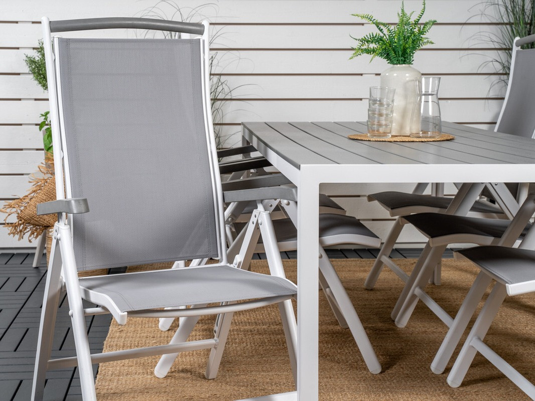 Градински комплект Dallas 2325 (Сив + Бял)