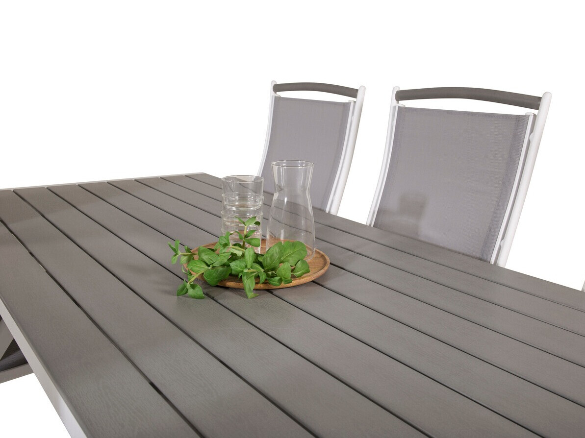 Градински комплект Dallas 2325 (Сив + Бял)