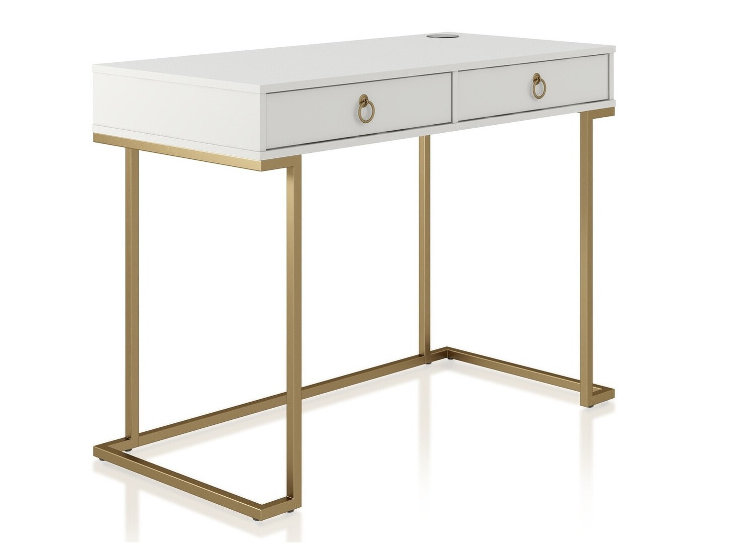 Офис бюро CosmoLiving by Cosmopolitan Fersale 100 (Бял + Златно)