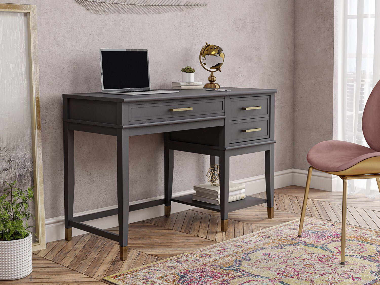 Офис бюро CosmoLiving by Cosmopolitan Belromu 102 (Графит)