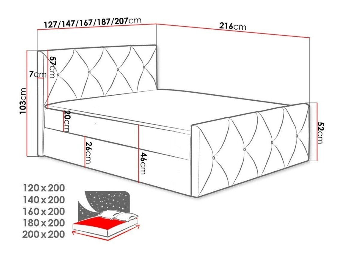 Континентално легло Litus I (Mono 242)