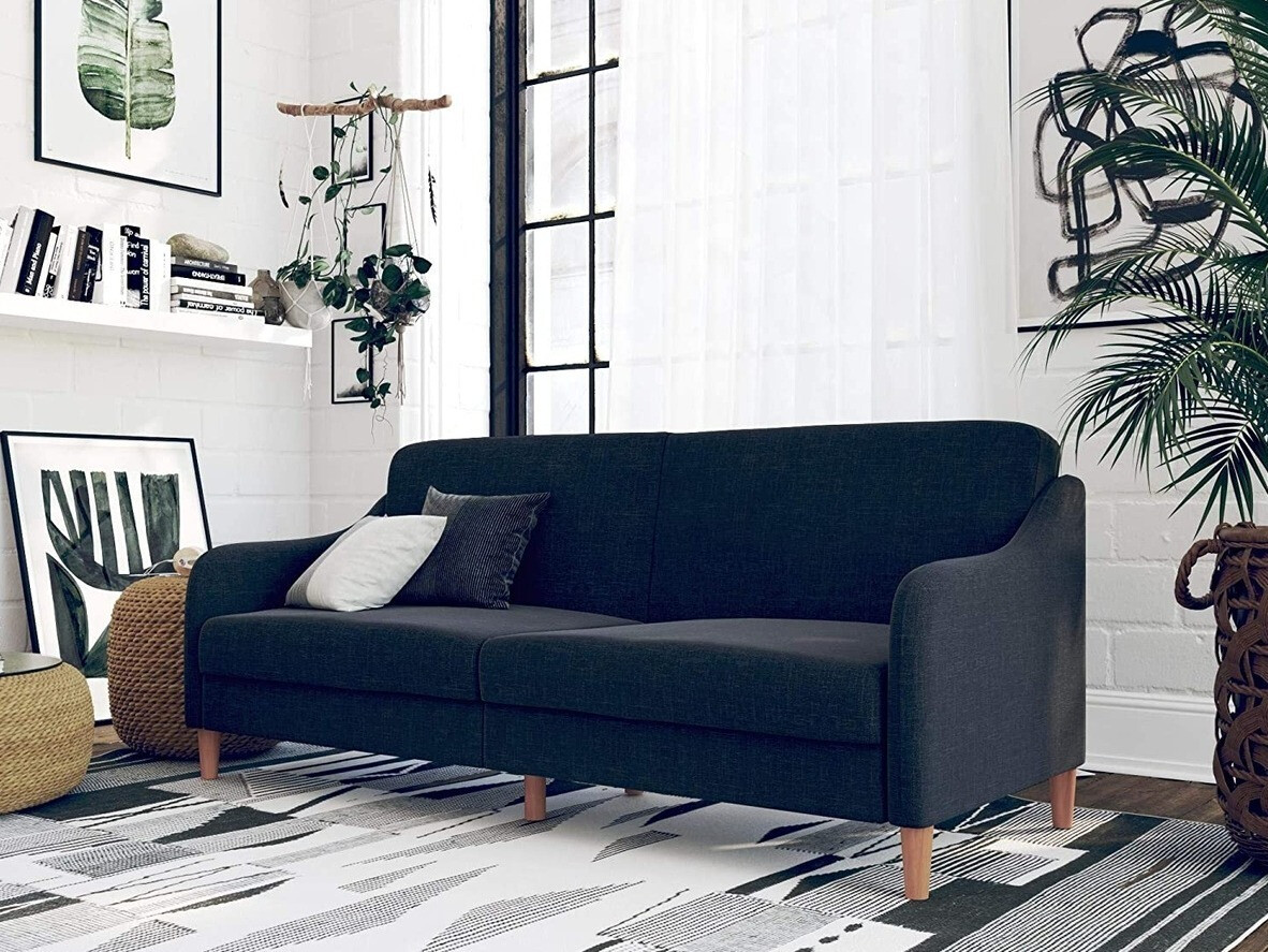 Разтегателен диван Tulsa 120 (Тъмно синьо)
