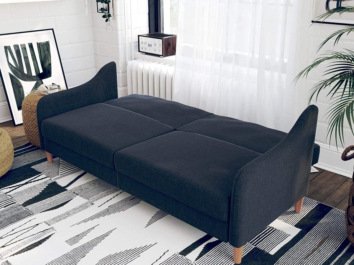 Разтегателен диван Tulsa 120 (Тъмно синьо)