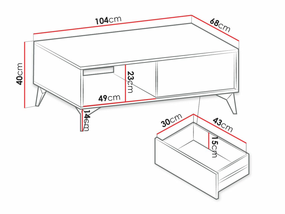 Масичка за кафе Alelmo 100