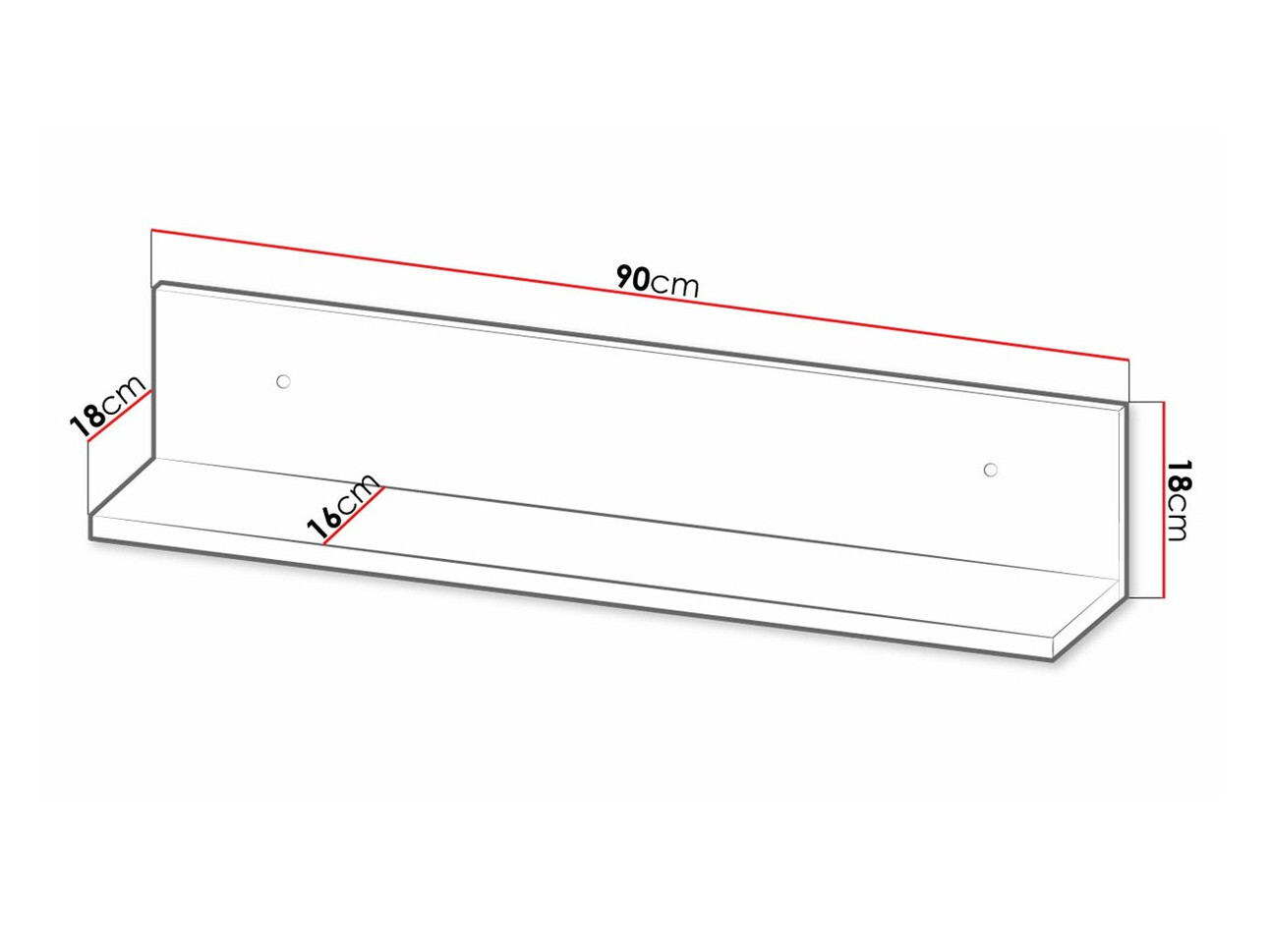 Стенна етажерка Tenodeu 111