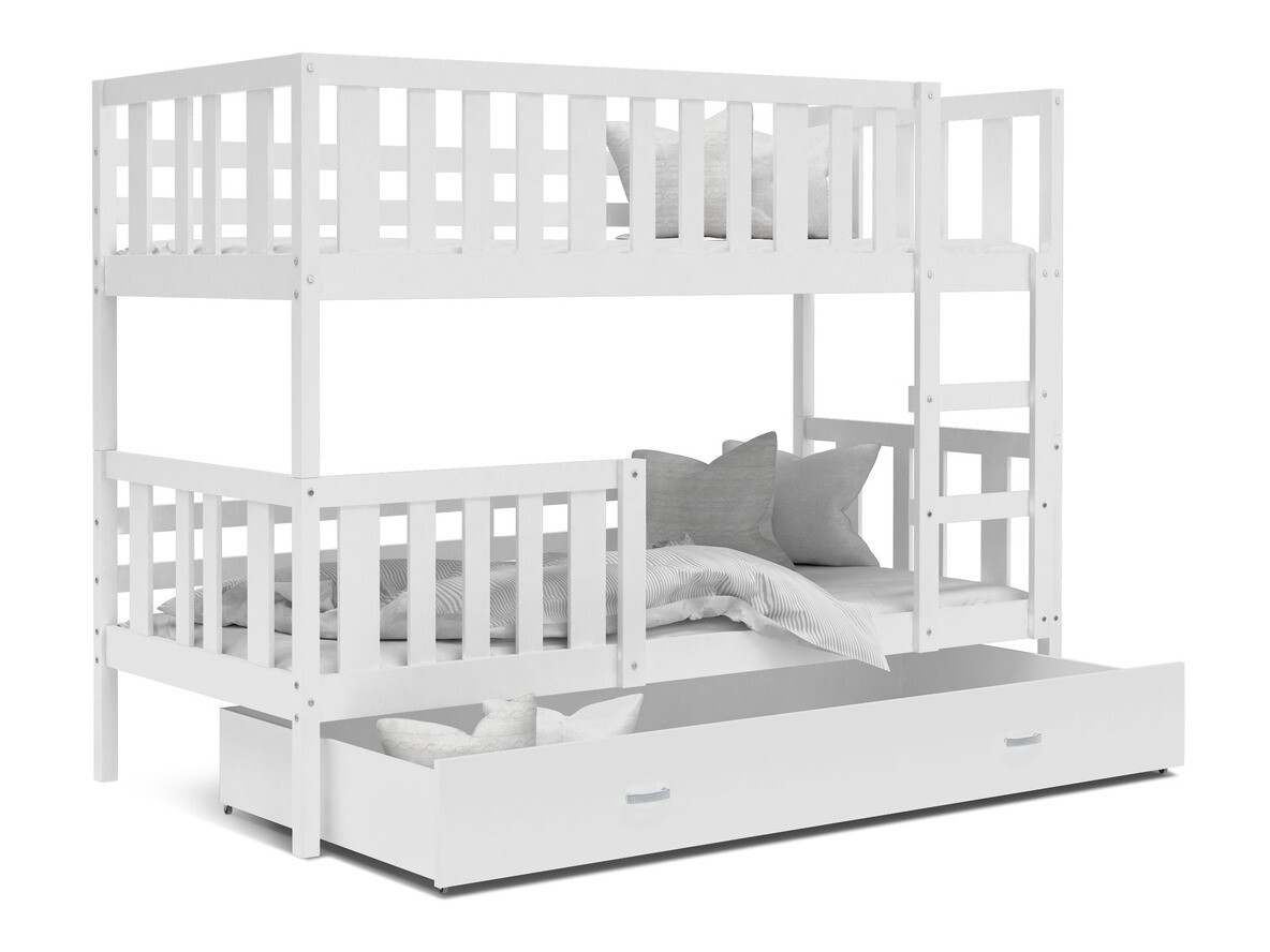 Двуетажно легло Aurora 147 (Бял)