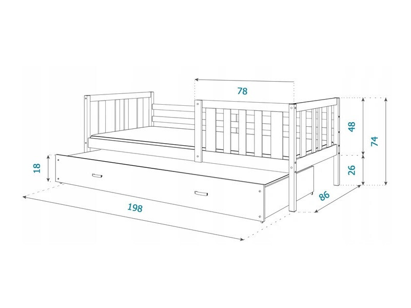 Легло Aurora 149 (Сив)