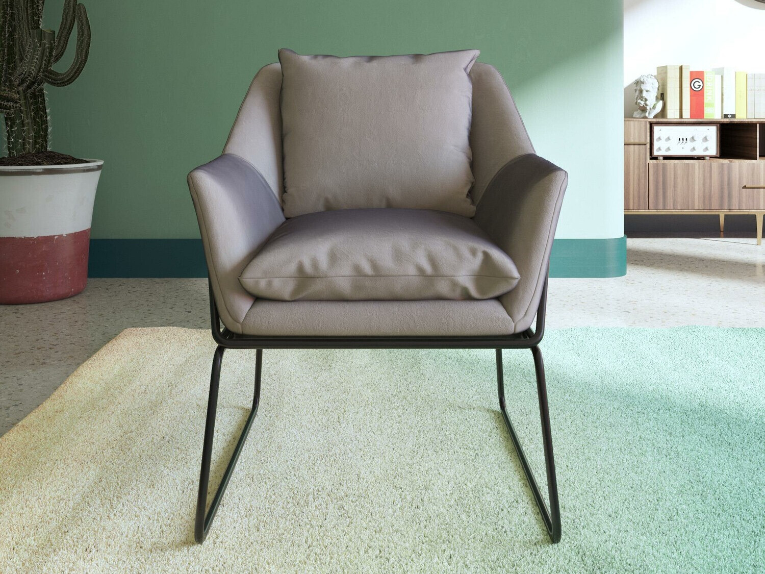 Фотьойл Tulsa 302 (Сив + Черен)