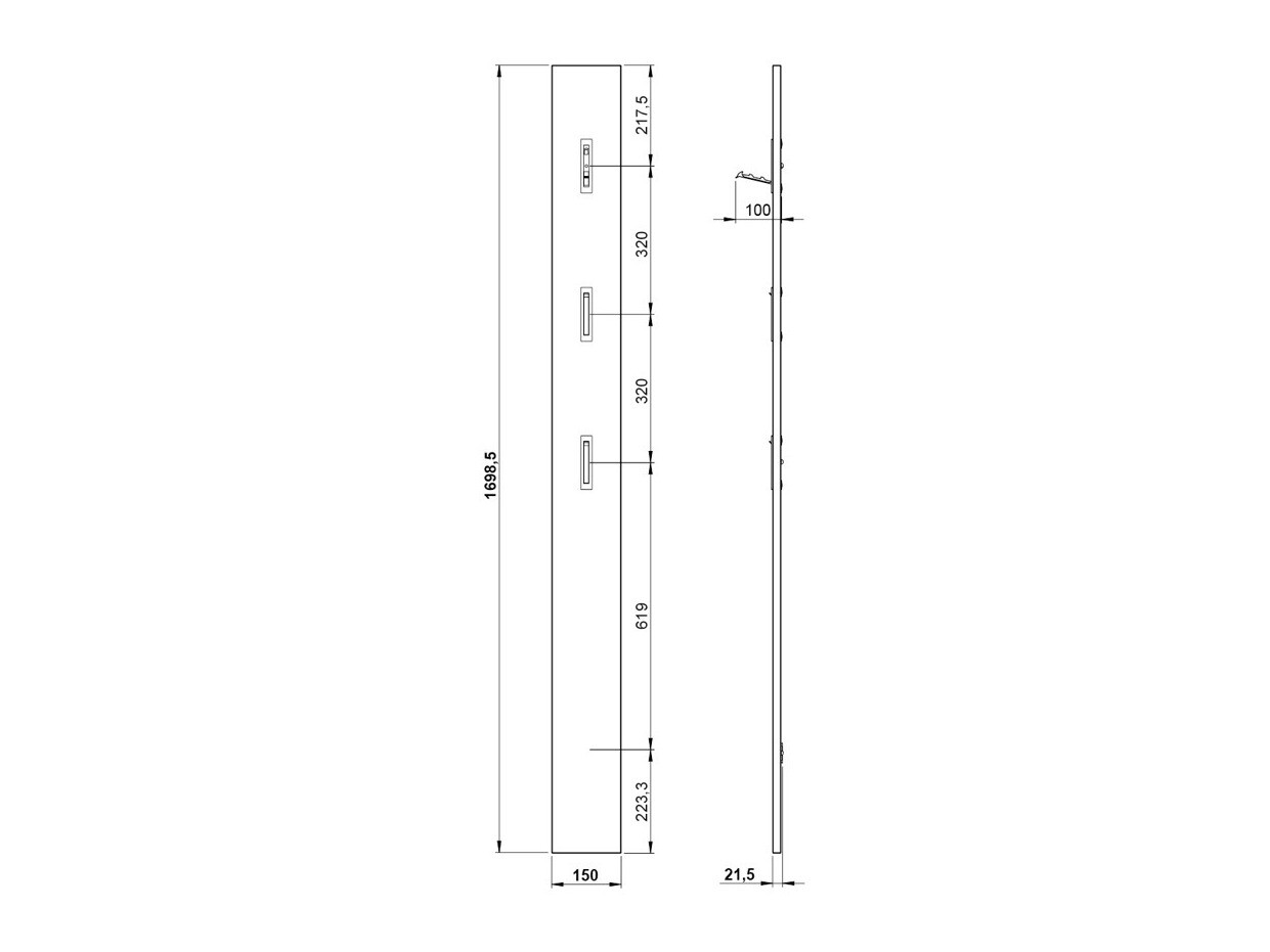 Закачалка Cirsale 100 (Светло сив)