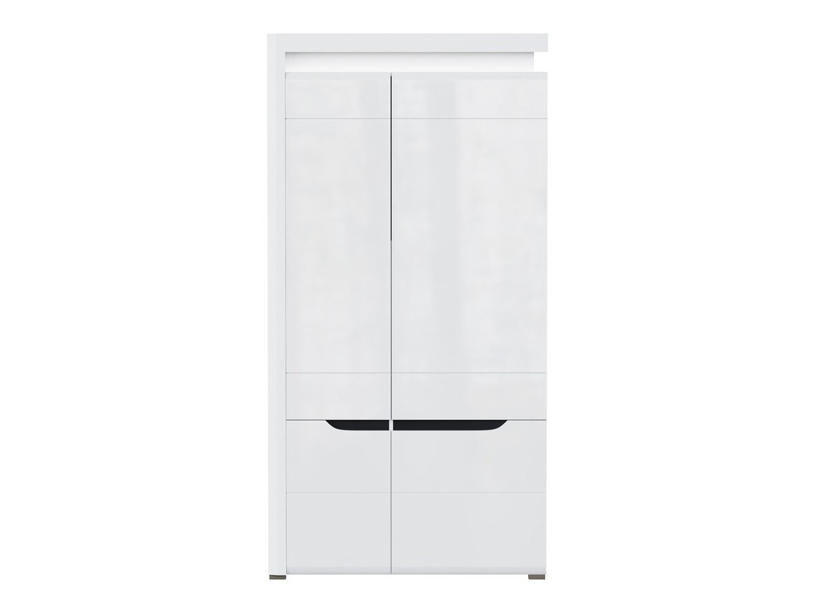 Гардероб Revelmi 107 (Бял гланц + Бял)