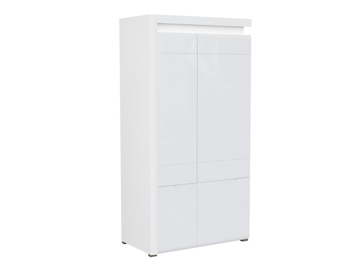 Гардероб Revelmi 107 (Бял гланц + Бял)