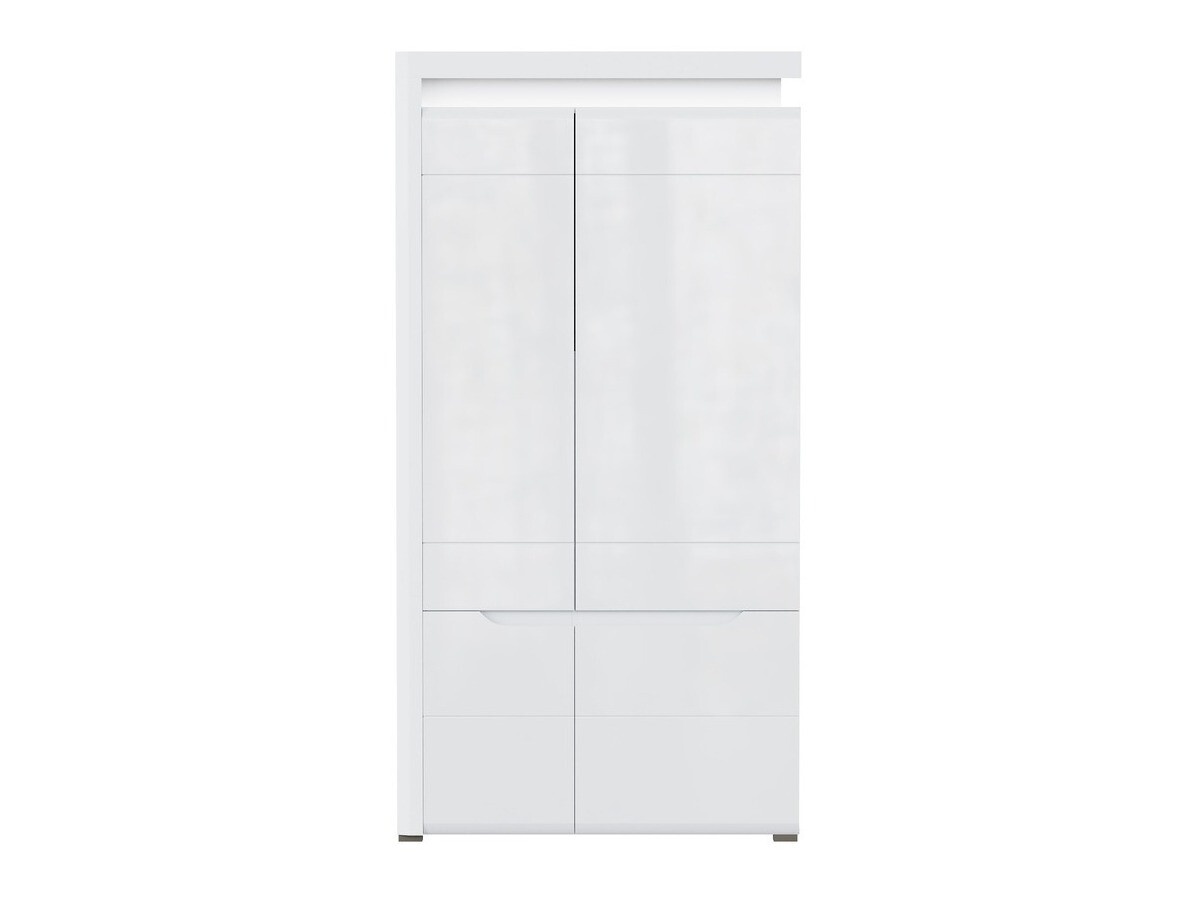 Гардероб Revelmi 107 (Бял гланц + Бял)