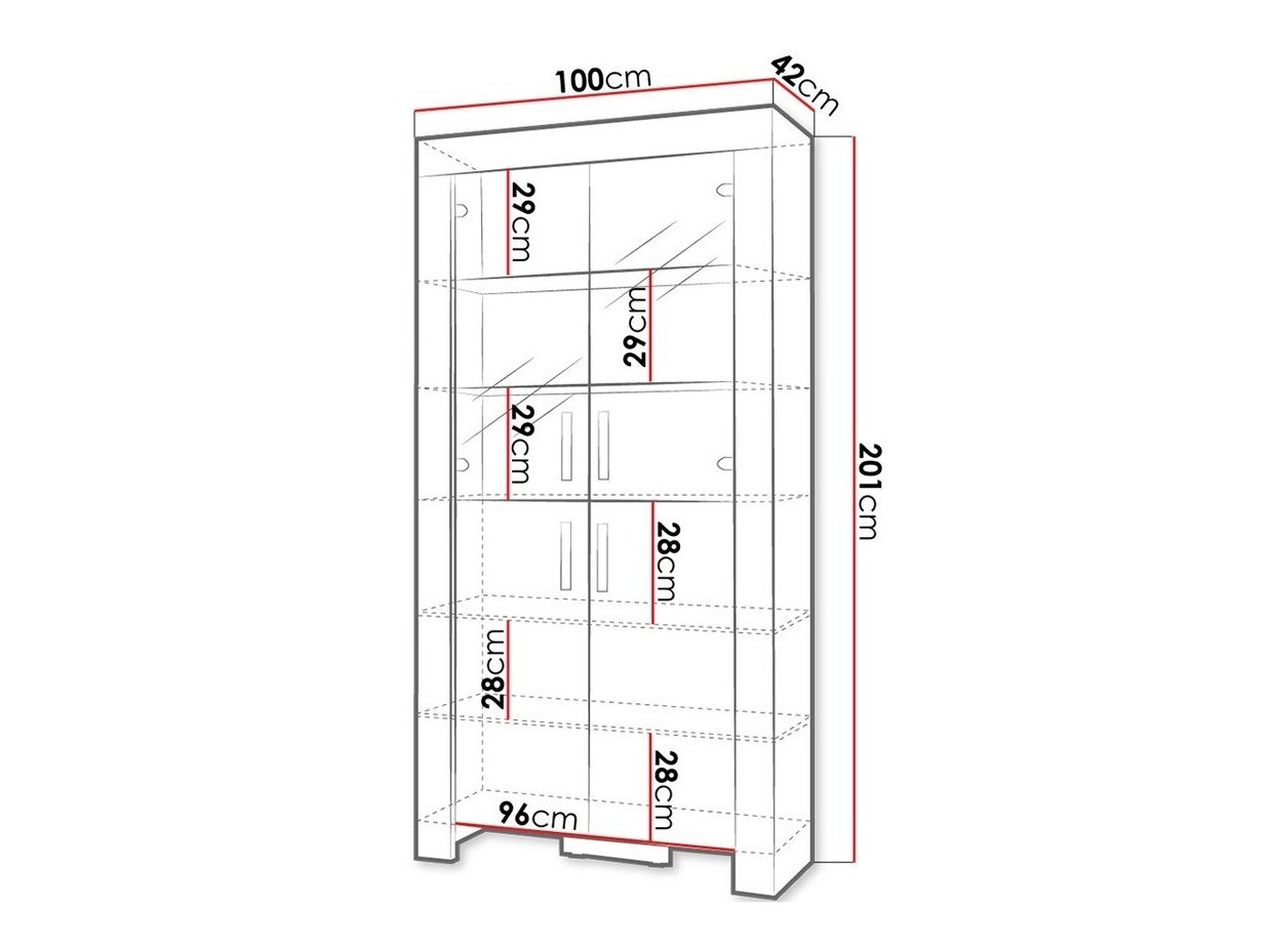 Етажерка Melfeli 101 (Сонома дъб)