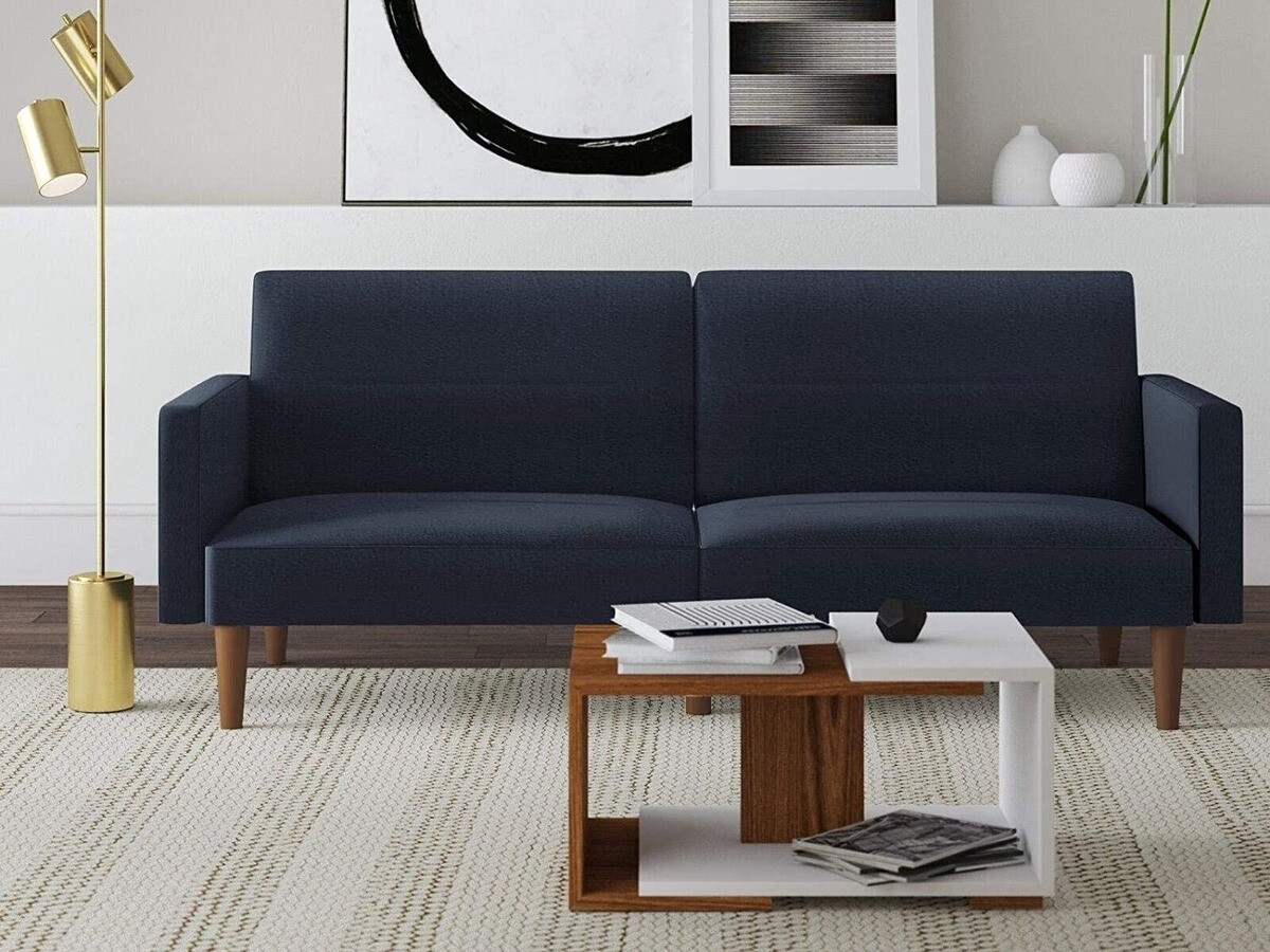 Разтегателен диван Tulsa 364 (Тъмно синьо)