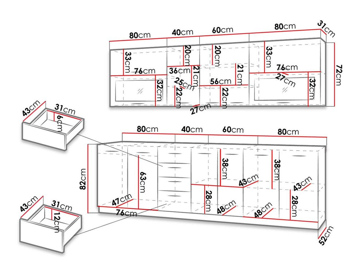 Комплект за кухня Tucson 159